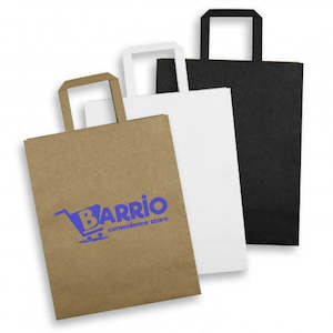 Gift Bags: Large Flat Handle Paper Bag Portrait