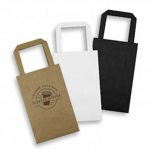 Paper Bags: Small Flat Handle Paper Bag Portrait