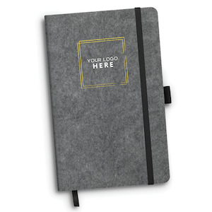 Drink Bottles: 121842 - RPET Felt Hard Cover Notebook