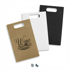 Paper Bags: Die Cut Paper Wine Bag