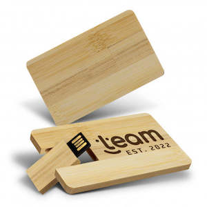 Flash Drives: Bamboo Credit Card Flash Drive 8GB
