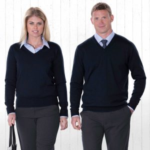 The Catalogue Mens Merino Detailed Vee Pullover - Promotrenz