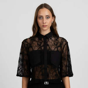 Federation: Federation Lace It Shirt - Black