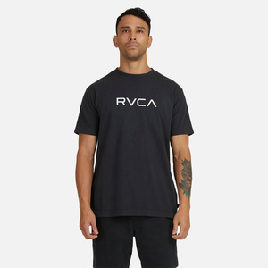 Rvca: RVCA Big RVCA Washed Tee - Black