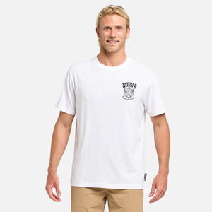 The Mad Hueys: The Mad Hueys Ship Wheel Beers Tee - White