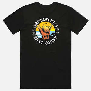 Womens Surf: Surf Sun Stoke East Coast Tee