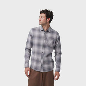 Fox: Fox Survivalist Stretch Flannel - Gun Metal