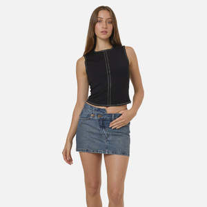 Thrills Kai Wrap Skirt - Vanish Mid Blue