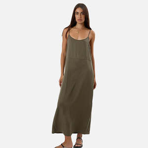 Thrills Breezy Slip Dress - Tarmac