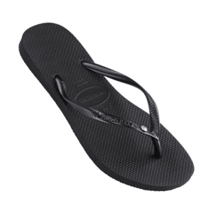 Havaianas: Havaianas Slim Swarovski II Crystal - Black