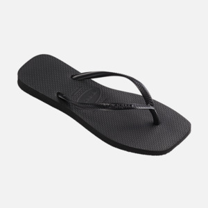 Havaianas: Havaianas Slim Square Solid - Black