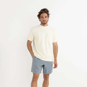 Rhythm: Rhythm Textured Linen Jam Short - Slate