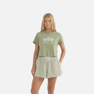 Rhythm Cove Stripe Short - Aloe