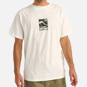 Rhythm: Rhythm Wild Waves Vintage Tee - Vintage White
