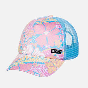Roxy Girls Honey Coconut Trucker Cap - Candlelight Peach Hidden Garden