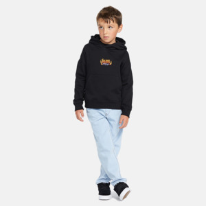Youth Fleece: Volcom Youth Trux Pullover - Black