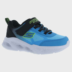 Youth Shoes 1: Skechers Meteor Lights Krendox - Black/Blue
