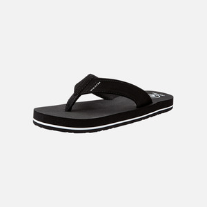 Youth Jandals Slides: Volcom Victor Big Youth Sandal - Black
