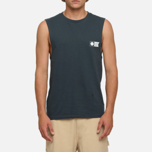 Mens Singlets Tanks: Salty Crew Tailgate Muscle Tank - Coal