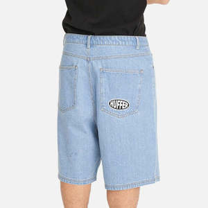 Mens Walkshorts: Huffer Box Denim Jort/Slab- Blue Wash