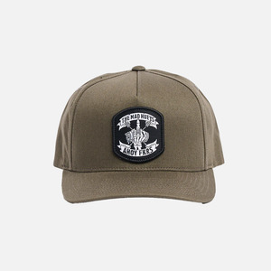 Mens Hats Beanies: The Mad Hueys Ahoy FKRS Storm Twill Snapback - Olive