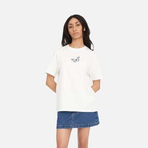 Huffer Classic Tee 170/Wings- Chalk