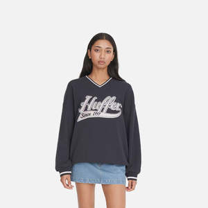 Huffer V-Neck Girlfriend Sweat - Navy