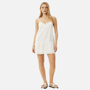 Womens Dresses 1: Afends Marlow Mini Dress - White
