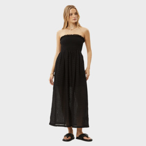 Womens Dresses 1: Afends Marlow Strapless Maxi Dress - Black