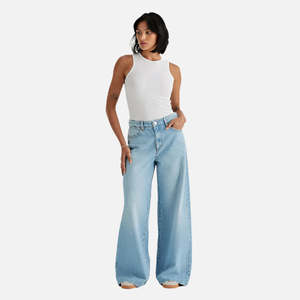 Womens Jeans 1: Wrangler Petite Mid Stevie Jean - Set Time Blue