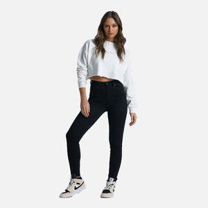 Womens Jeans 1: Abrand High Skinny - Black Magic