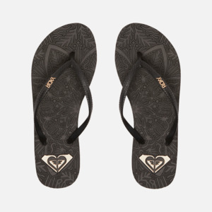 Womens Jandals Slides: Roxy Antilles II - Black