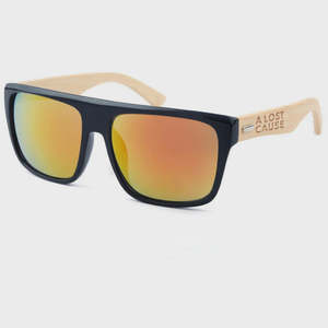 A Lost Cause: ALC Boardwalk Sunglasses - Black/Bamboo/Orange
