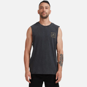 Rvca: RVCA VA All The Ways Muscle - Black Acid
