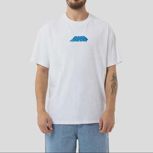Santa Cruz: Santa Cruz Classic Strip Repeat Front Box Tee - White
