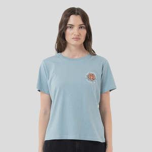 Santa Cruz: Santa Cruz Rosette Tower Ring Tee - Vintage Blue