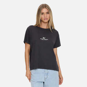 Thrills: Thrills Haven For The Reckless Relaxed Tee- Dark Charcoal