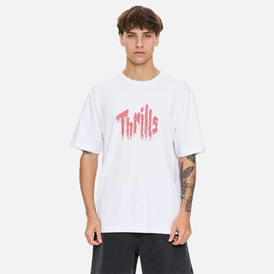 Thrills: Thrills Once Bitten Twice Shy Oversize Fit Tee- White