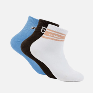 Rusty: Rusty Fancy Day Crew Sock 3Pack - Multi 7