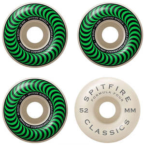 Spitfire Wheels F4 99 Classic Green - 52mm