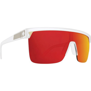 Spy: Spy Sunglasses Flynn 5050 - Matte Crystal HD Plus Red Spectra Mirror