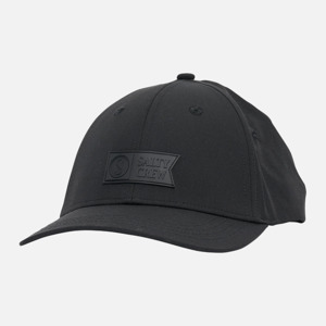 Salty Crew Apex Elastic 6 Panel Cap - Black