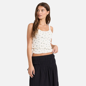 Roxy: Roxy In Bloom Tank - Cream