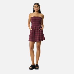 Afends: Afends Eboni Seersucker Mini Dress - Port