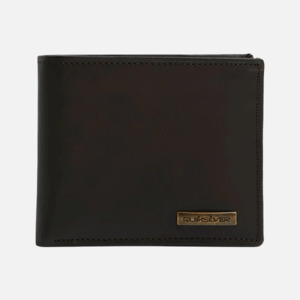 Quiksilver: Quiksilver Gutherie IV Leather Wallet - Chocolate Brown