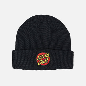 Santa Cruz Classic Dot Patch Beanie - Black
