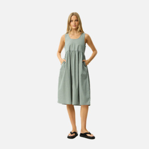 Afends Pinned Midi Dress - Sycamore Stripe