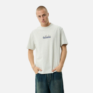 Afends Temporal Heavyweight Retro Tee - Grey Marle