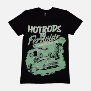 Latest: Fernside Hot Rods Tee - Black