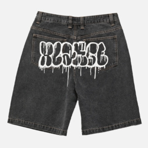 XLarge Drip Dry Bull Denim 91 Short - Washed Black